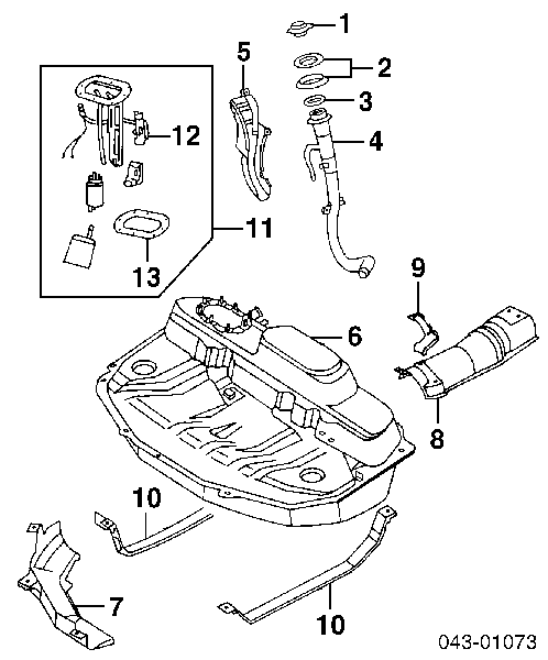 42021-AC121 Subaru elemento de turbina da bomba de combustível