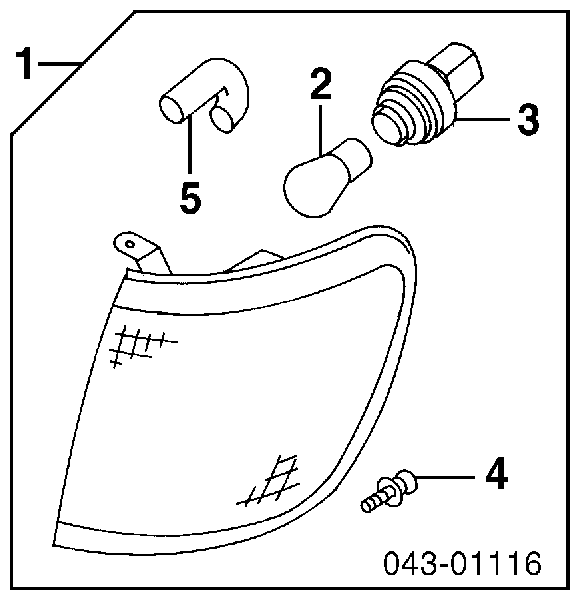 Правый указатель поворота Subaru 84101FC041 цена, от 32.28 USD