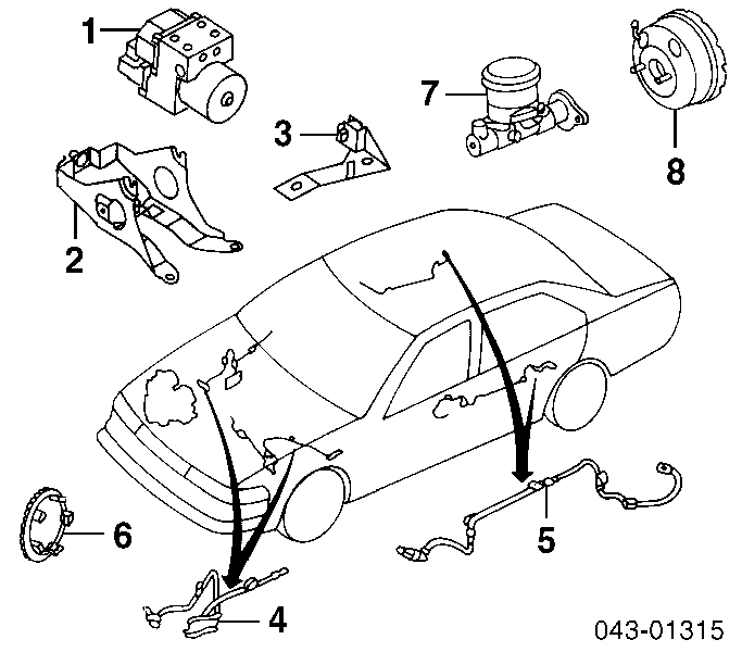 Главный тормозной цилиндр 26401AC121 Subaru