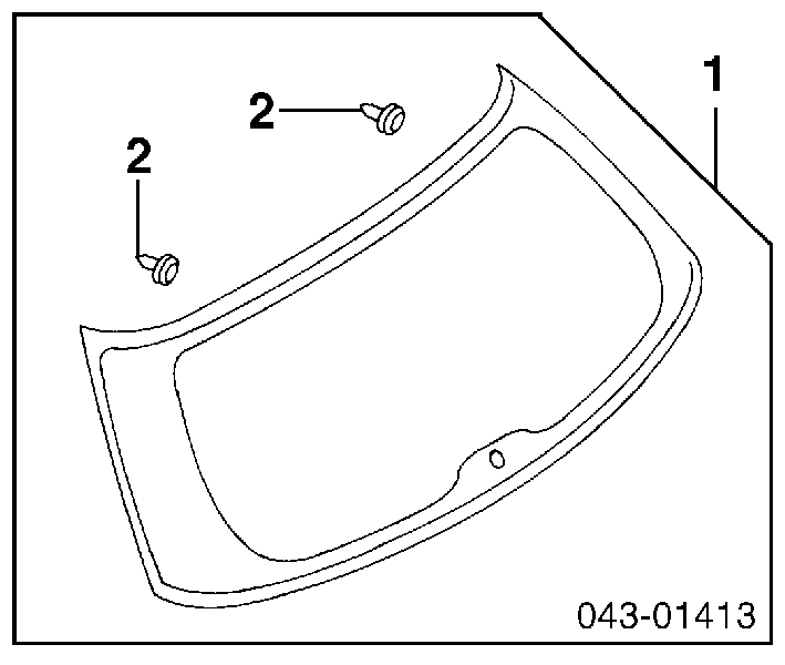 Стекло багажника двери 3/5-й задней (ляды) 63011AE08A Subaru