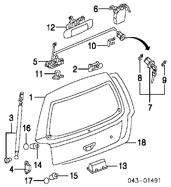  62714FC001 Subaru