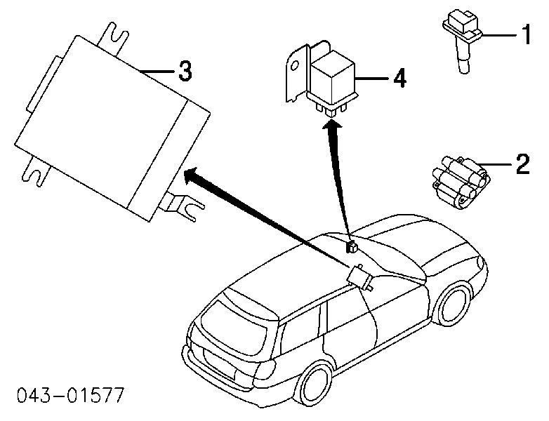Bobina de ignição para Subaru Legacy (B13)