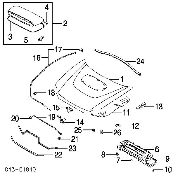  57254AE020 Subaru