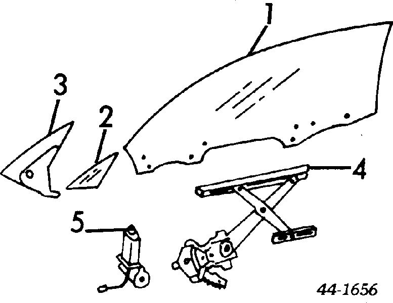 Motor de acionamento de vidro da porta dianteira direita para Toyota Hiace (H1, H2)