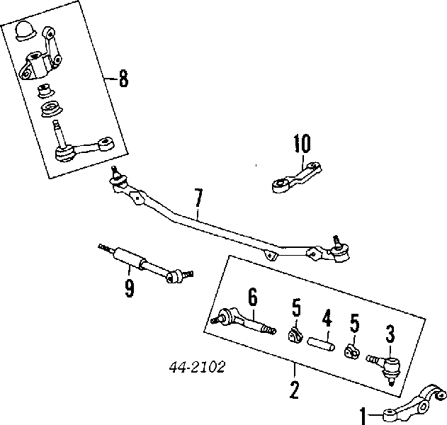 TA2278 Delphi ponta interna da barra de direção