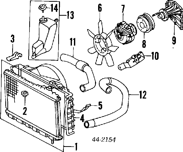 1657142030 Toyota шланг (патрубок системы охлаждения)