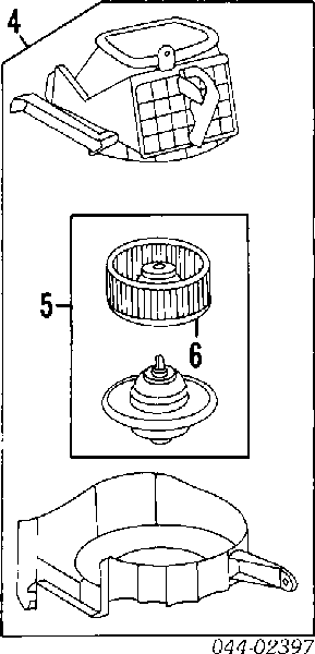 Motor de ventilador de forno (de aquecedor de salão) para Toyota Carina (T17)