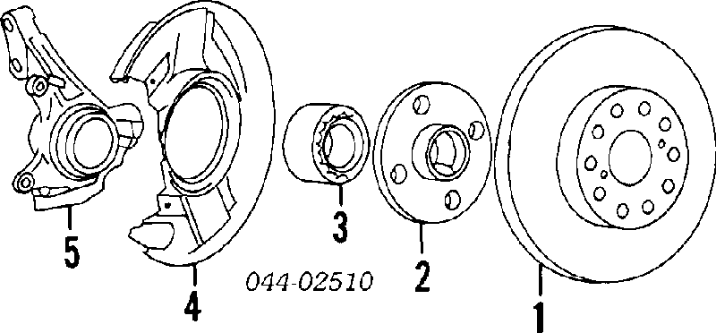 Задний тормозной шланг 9094702886 Toyota