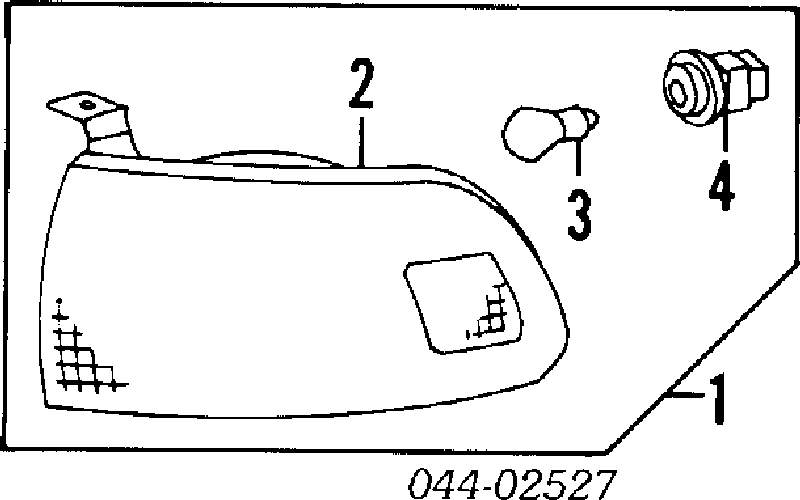 Pisca-pisca esquerdo para Toyota Previa (TCR1, TCR2)