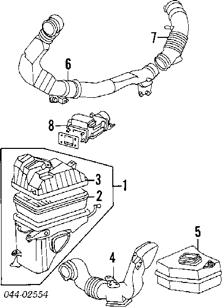 2225076010 Toyota sensor de fluxo (consumo de ar, medidor de consumo M.A.F. - (Mass Airflow))