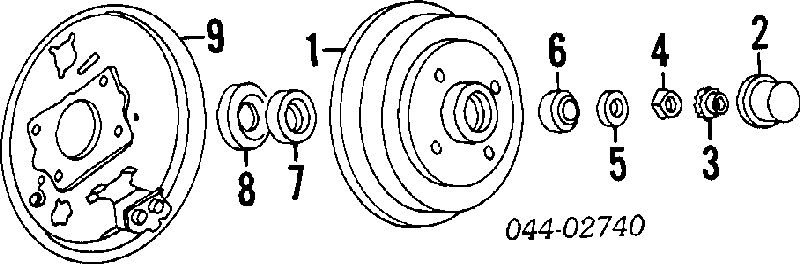 Тормозной барабан 4240319075 Toyota