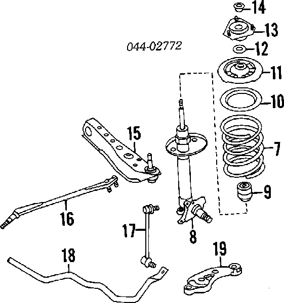 4851014250 Toyota amortecedor dianteiro