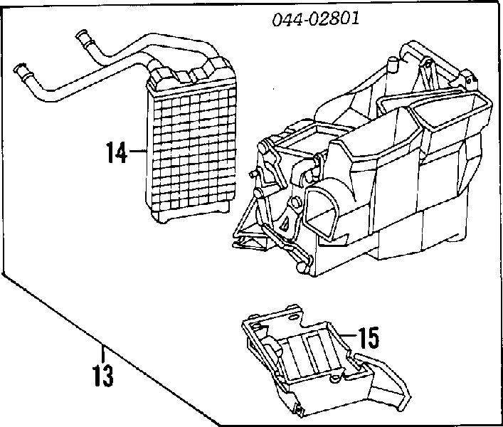 8710789118 Toyota radiador de forno (de aquecedor)