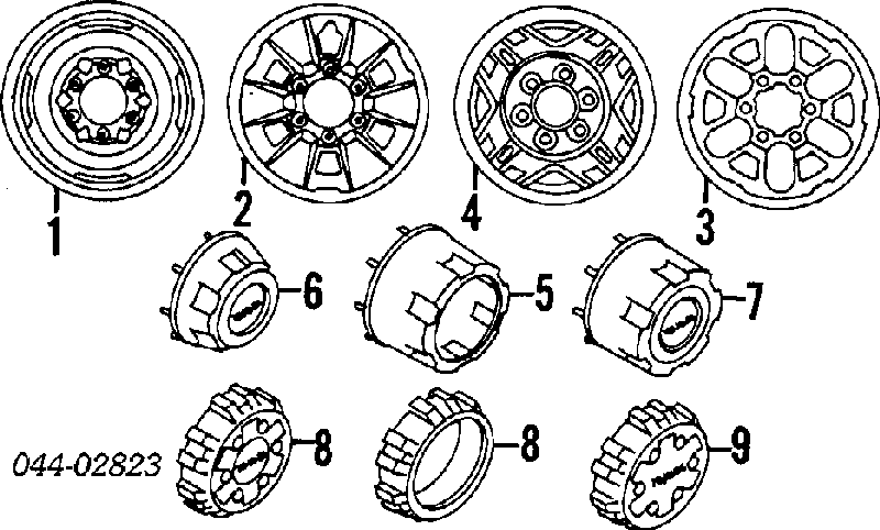 Discos de roda de aço (estampados) para Toyota Hilux (N)