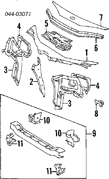 9046708011 Daihatsu cápsula (prendedor de fixação do forro do pára-choque do pára-lama dianteiro)