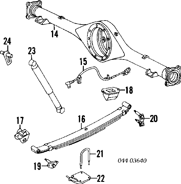 Estribo da suspensão de lâminas 90117T0002 Toyota