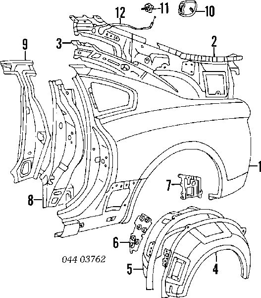Cerradura, tapa del depósito de gasolina 7703714020 TOYOTA