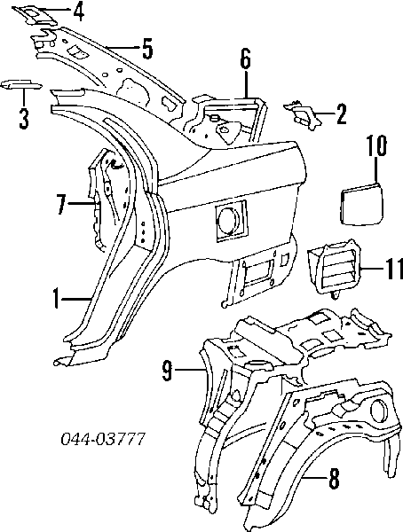 Лючок бензобака 7735012280 Toyota