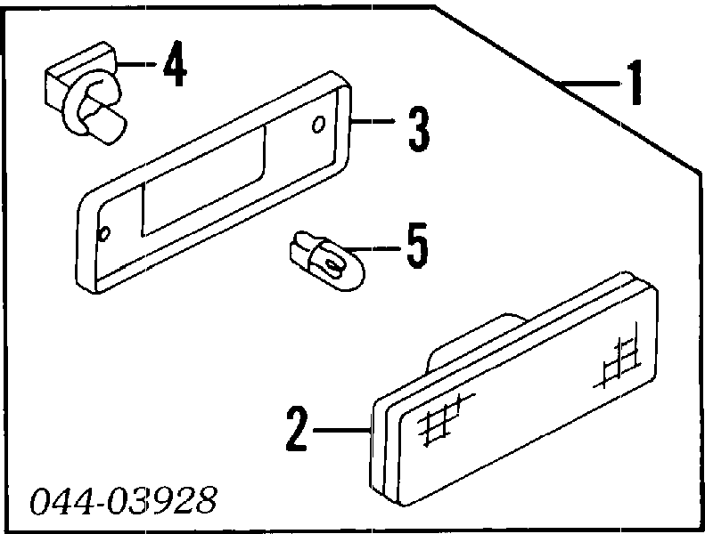 Base (casquilho) de lâmpada do sinal de parada adicional para Toyota Corolla (E12U)