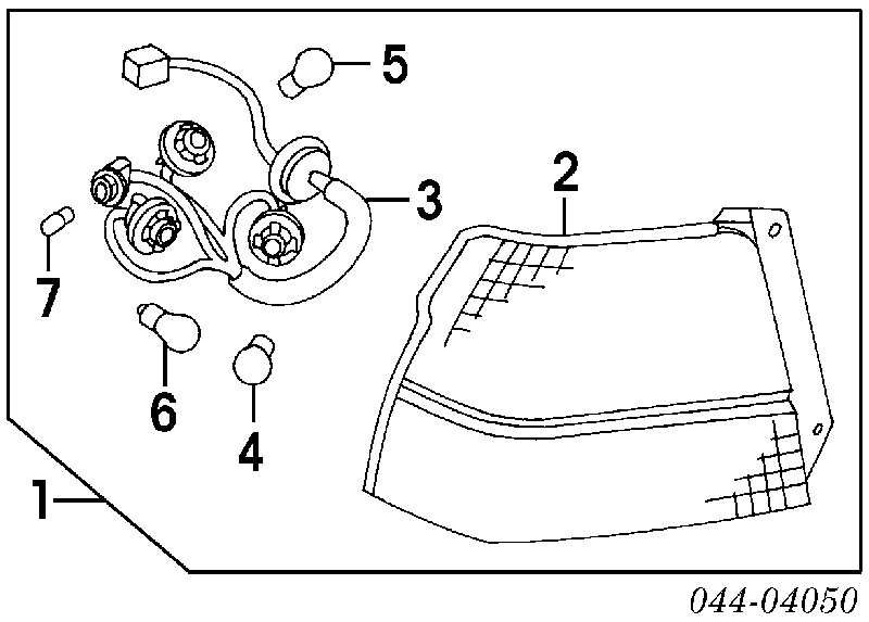 Фонарь задний правый 8155016590 Toyota