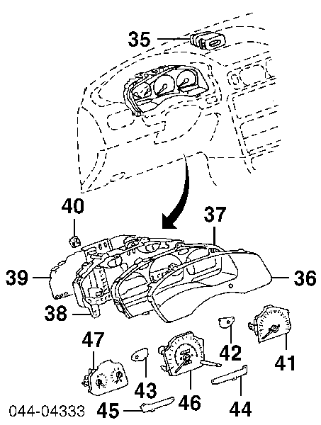 Instrumento De Vidrio 8313816630 TOYOTA
