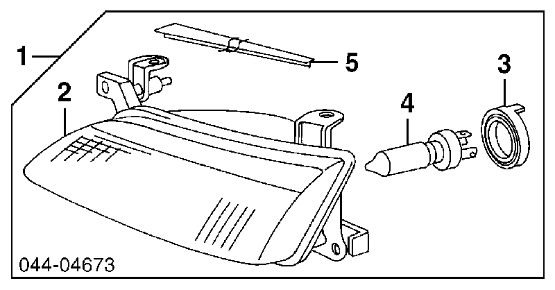 Luz direita para Toyota Camry (V20)