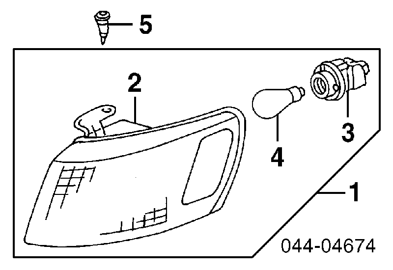 Pisca-pisca esquerdo para Toyota Camry (V20)