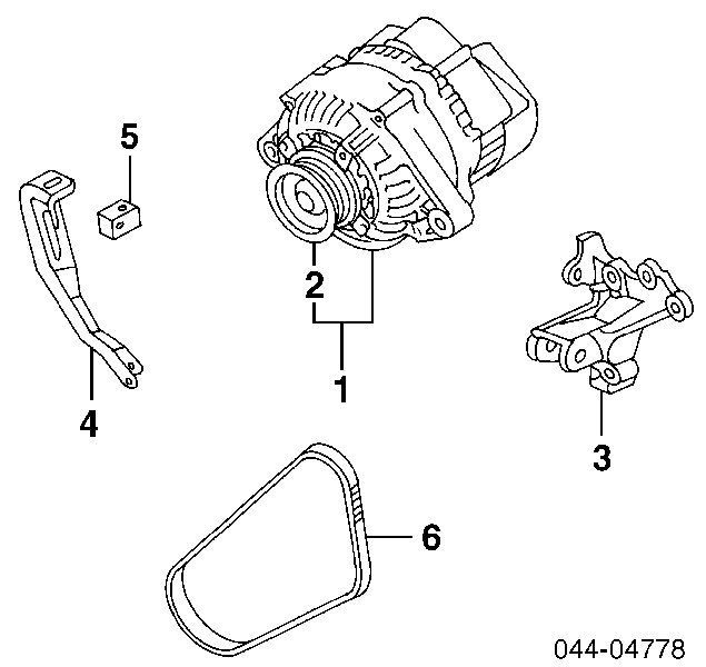 Rolo de reguladora de tensão da correia de transmissão para Toyota Camry (V10)