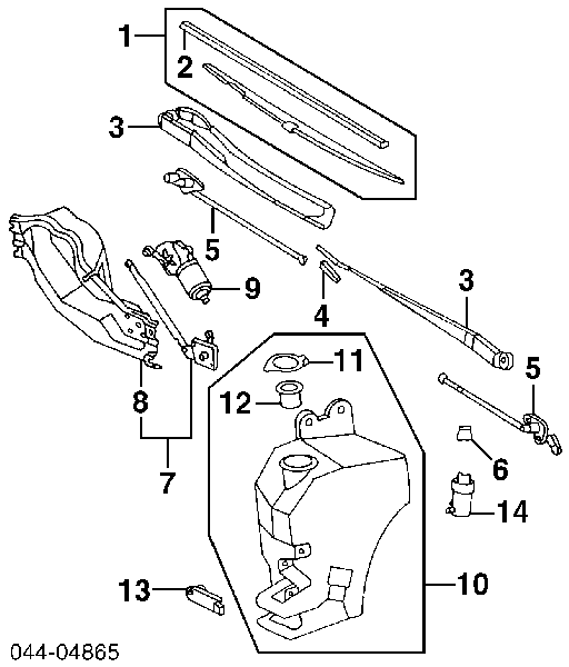 8533028040 Toyota bomba de motor de fluido para lavador de vidro dianteiro