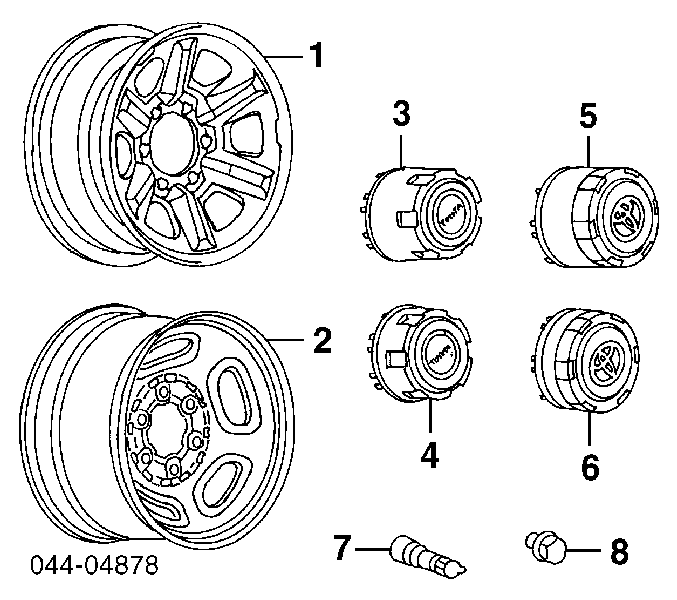 Válvula de controlo de pressão de ar no pneu para Toyota Carina (T15)
