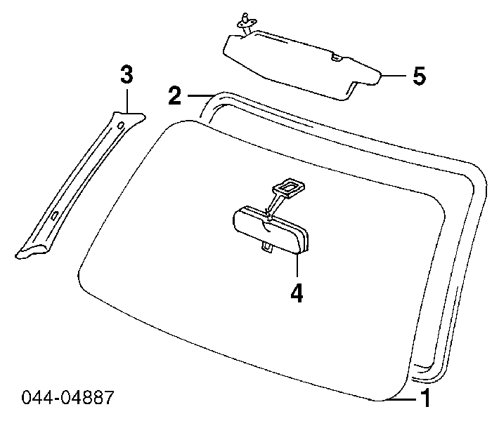 5612160100 Toyota compactador de pára-brisas