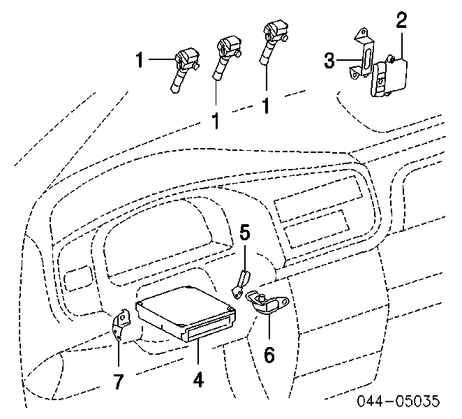 Fios de alta voltagem, kit 1903720011 Toyota