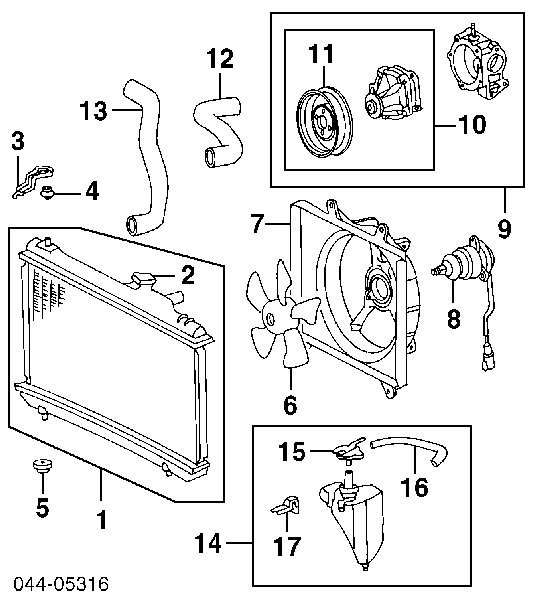 1611019107 Toyota bomba de água (bomba de esfriamento)