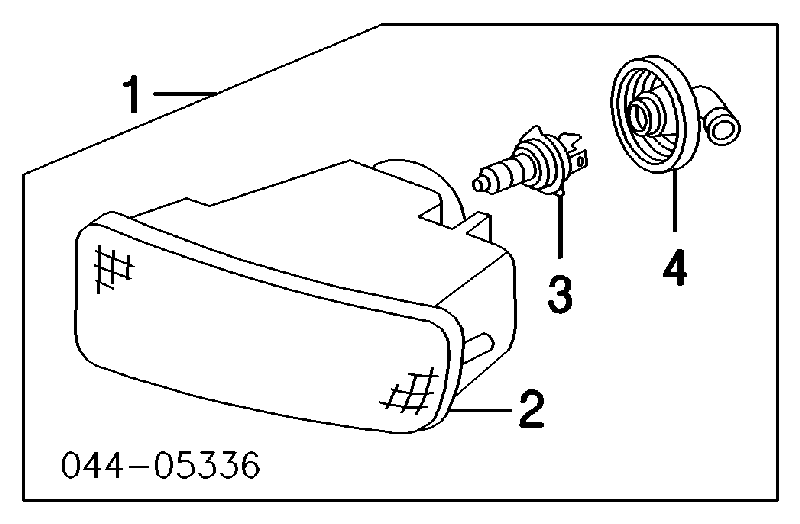 8121160120 Toyota luzes de nevoeiro direitas