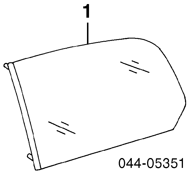 AB30521A XYG стекло кузова (багажного отсека левое)