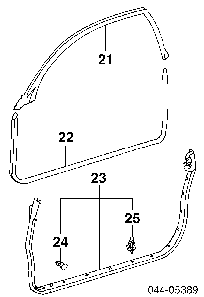 6786712150 Toyota cápsula (prendedor de fixação de placas sobrepostas do acesso)