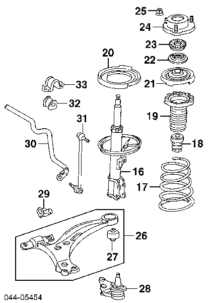 4860308010 Toyota suporte de amortecedor dianteiro direito