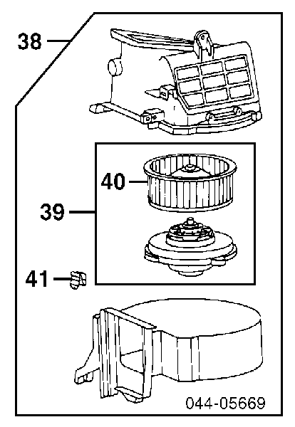 Motor de ventilador de forno (de aquecedor de salão) para Toyota Corolla 