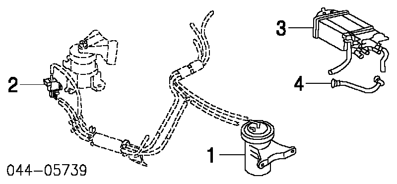 Válvula a vácuo de coxim de motor para Lexus RX (GGL15, GYL15)