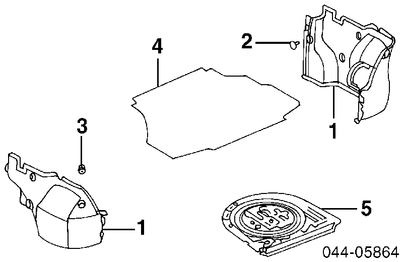 20018 MAK cápsula (prendedor de fixação do forro do pára-choque do pára-lama dianteiro)