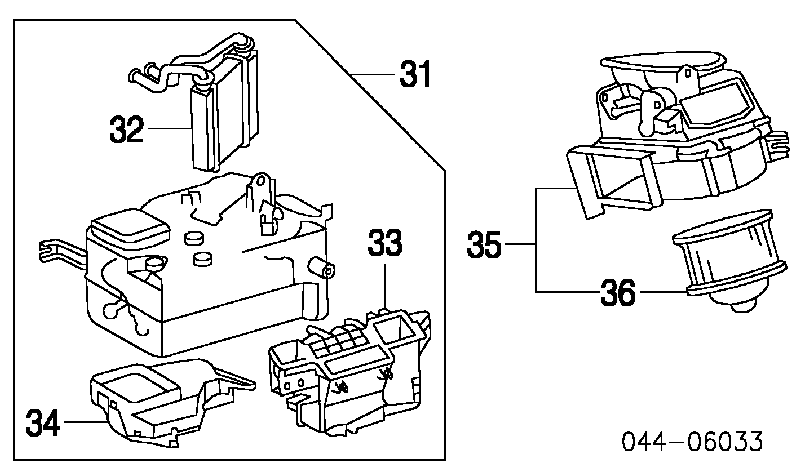 8710317040 Toyota motor de ventilador de forno (de aquecedor de salão)