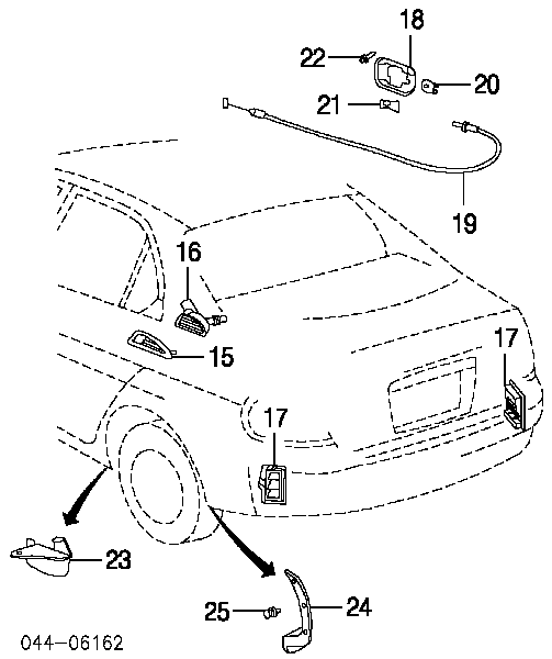 Grelha traseira de ventilação para Toyota Scion 