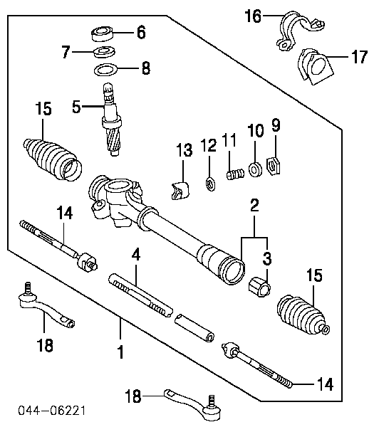 Coluna da direção para Toyota Yaris (P10)