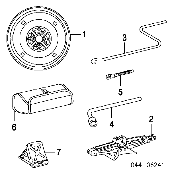 Capa da roda de recambio para Toyota Tercel (AL25)
