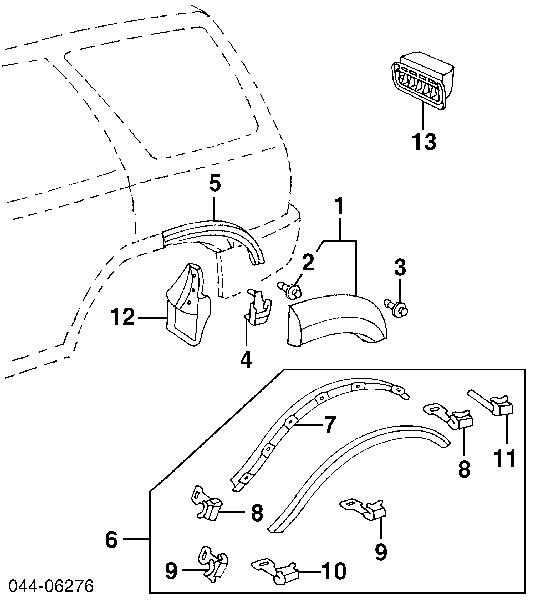 9046709179 Toyota cápsula (prendedor de fixação do forro do pára-choque do pára-lama dianteiro)