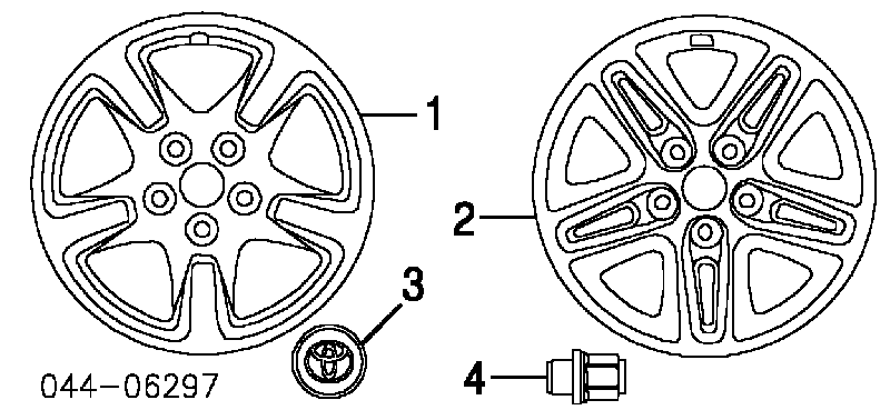 Discos de roda de aço (estampados) para Toyota RAV4 (XA2)