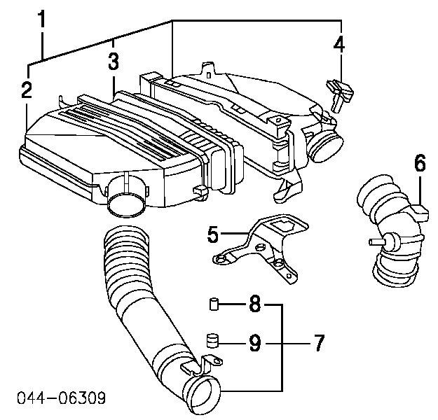 Caixa de filtro de ar para Toyota RAV4 (XA2)
