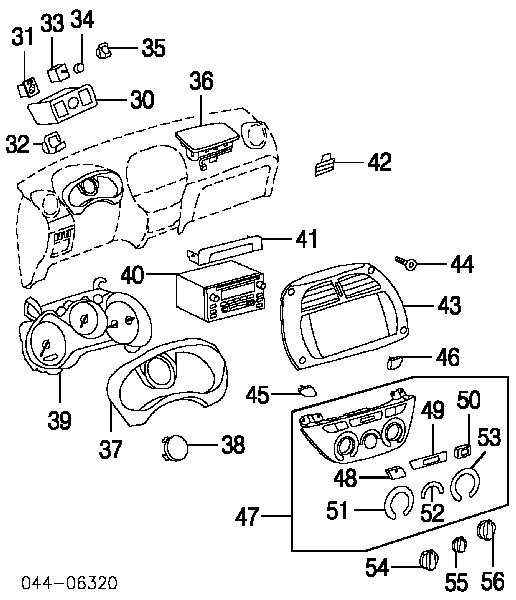 Блок управления кондиционером 5551942080 Toyota