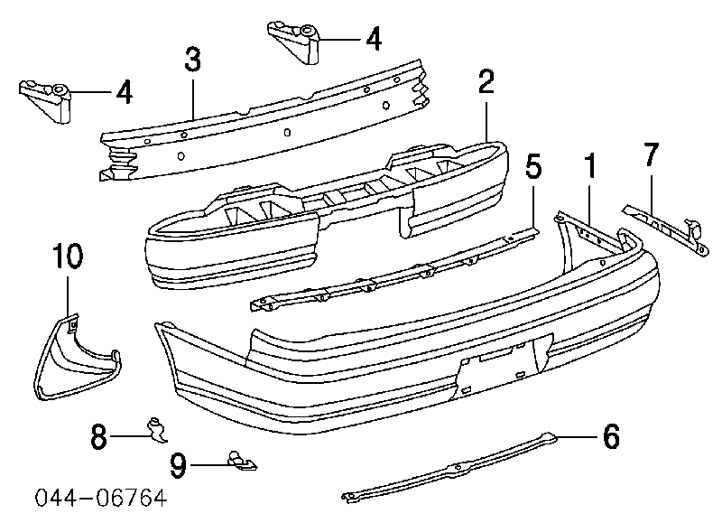 Брызговик задний левый Toyota 7662639305 цена, от 25.34 USD