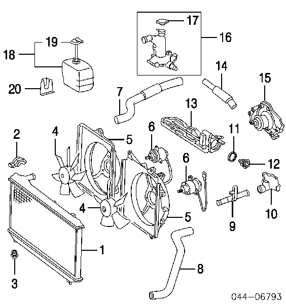 Радиатор 164000A180 Toyota